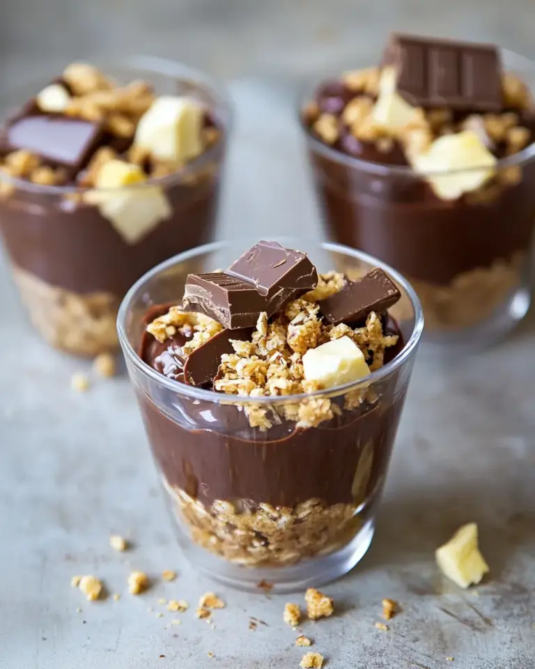 Homemade Chocolate Crunch and Elvis Pudding Cups photo