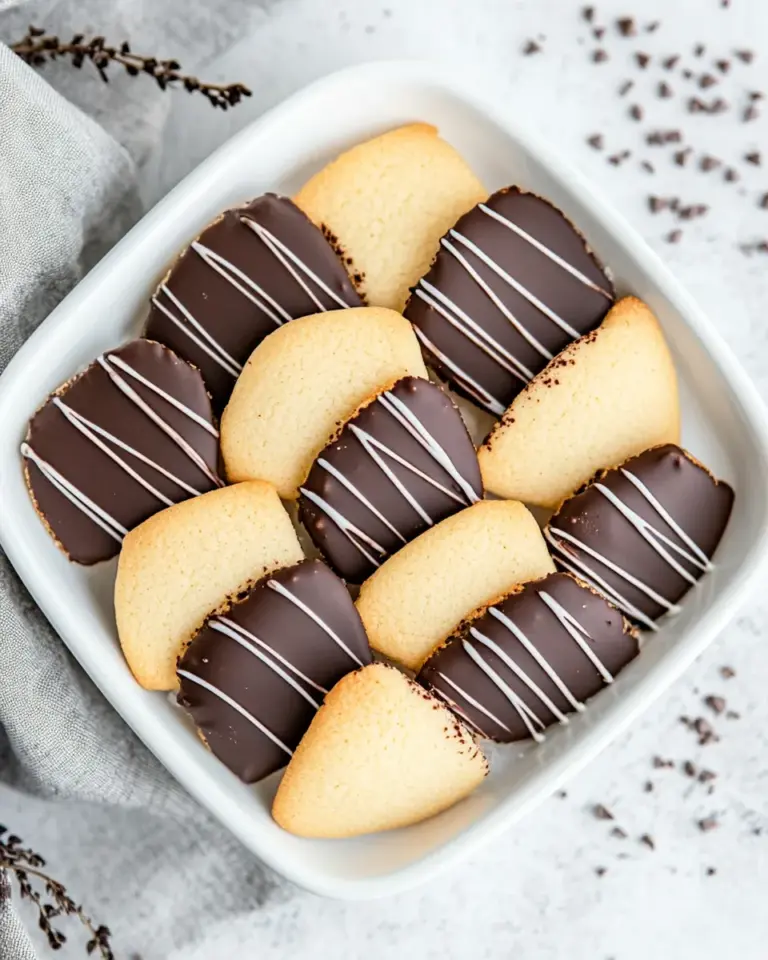 Homemade Chocolate Dipped Cookies photo