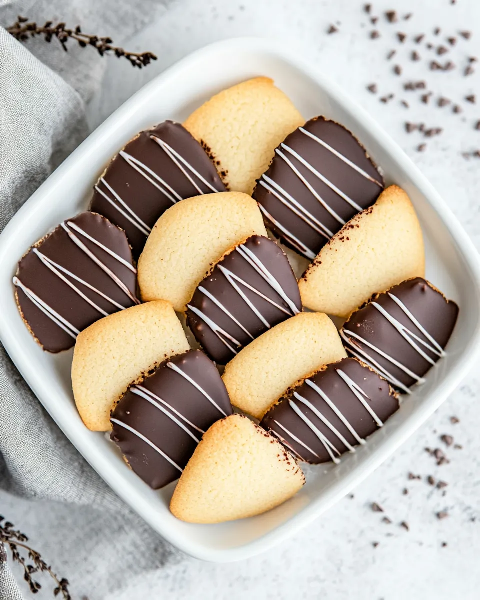 Homemade Chocolate Dipped Cookies photo