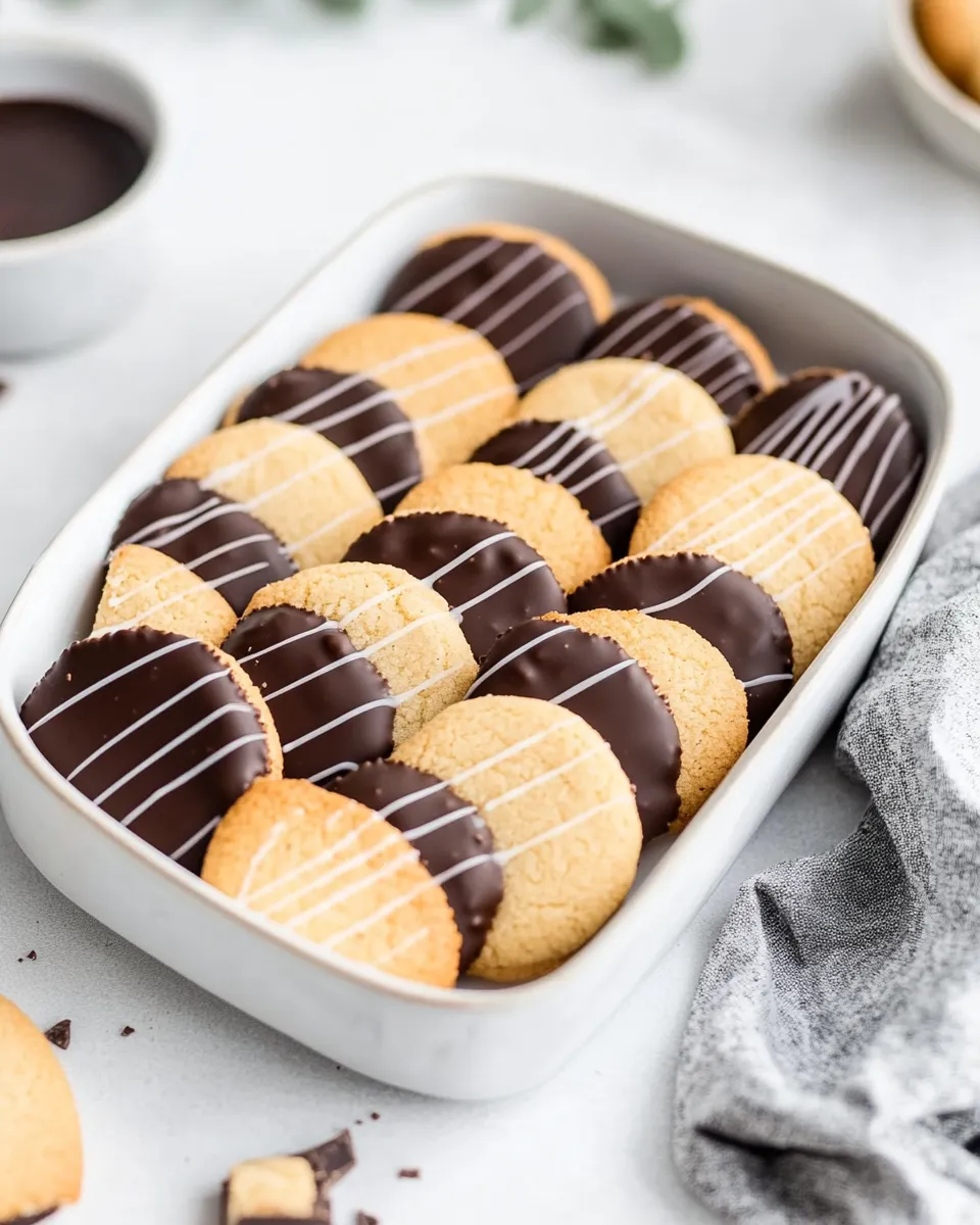 Classic Chocolate Dipped Cookies image