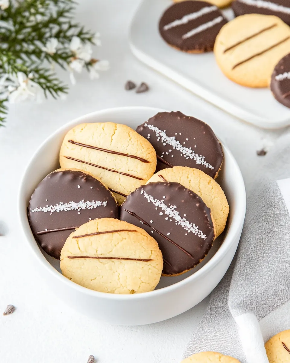 Easy Chocolate Dipped Cookies recipe photo