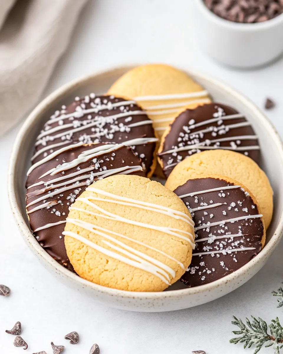Delicious Chocolate Dipped Cookies dish photo