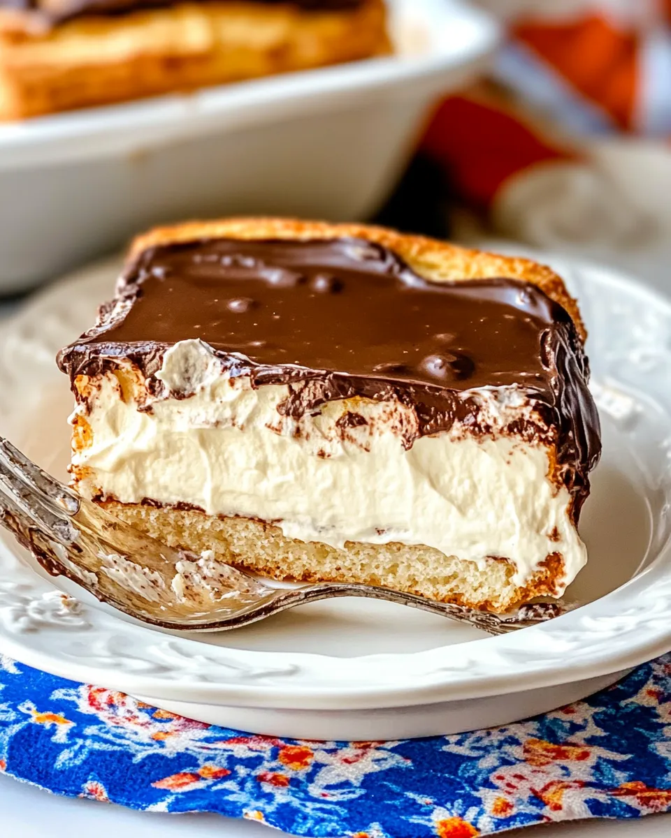 Homemade Chocolate Eclair Cake photo