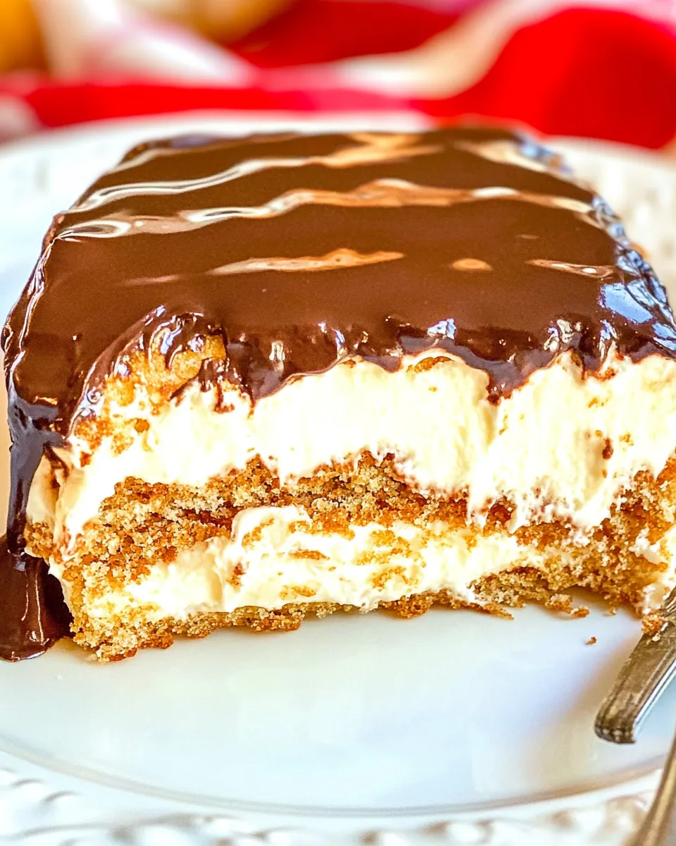Classic Chocolate Eclair Cake image