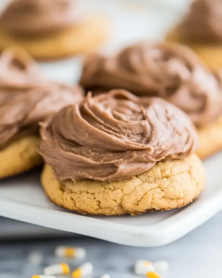 Homemade Chocolate Frosted Peanut Butter Cookies photo