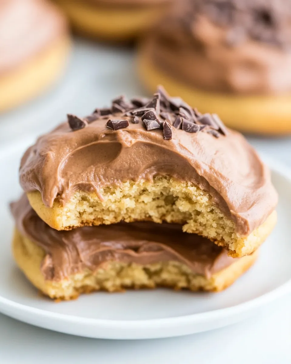 Easy Chocolate Frosted Peanut Butter Cookies dish photo