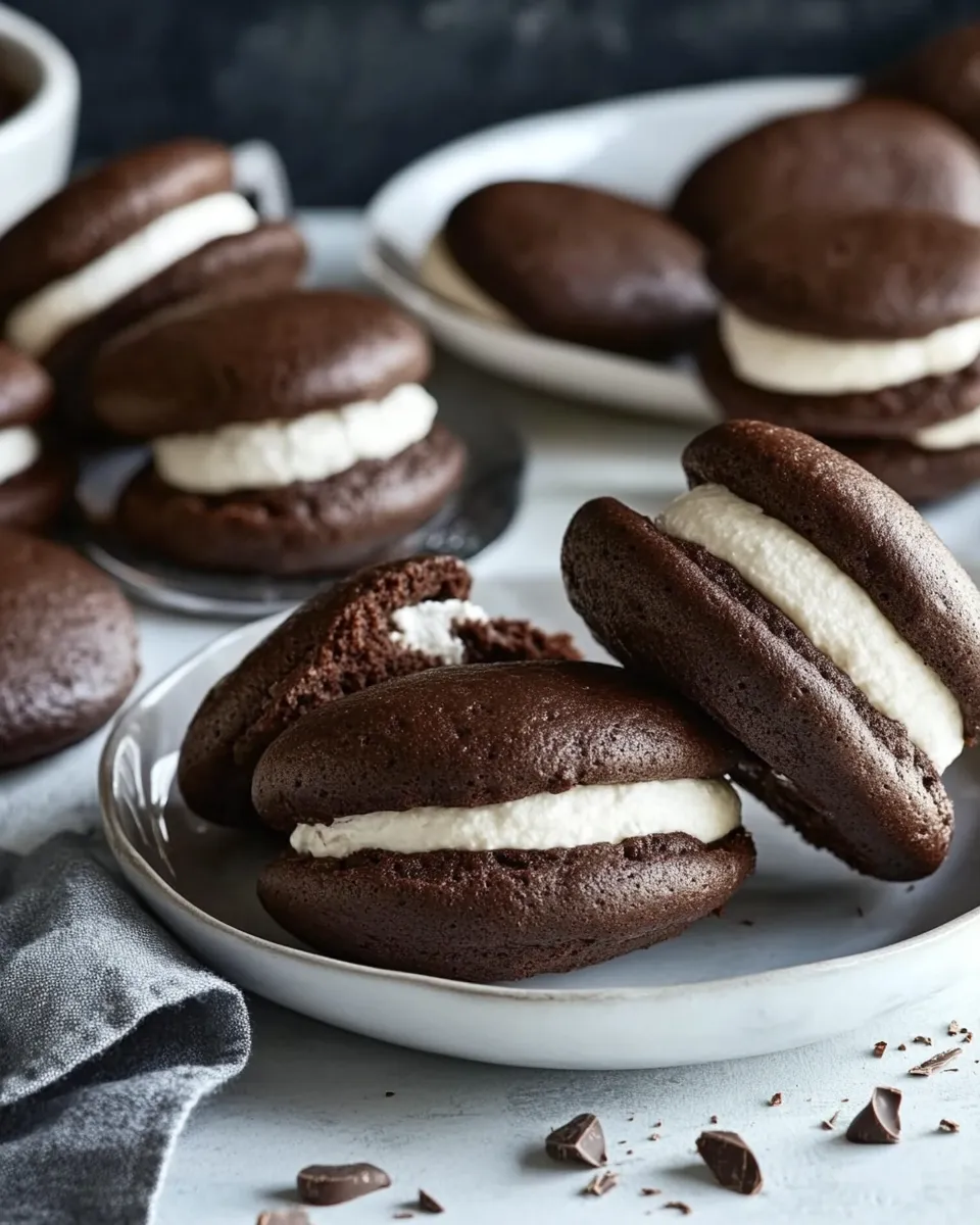 Homemade Chocolate Gobs (aka Whoopie Pies) recipe photo