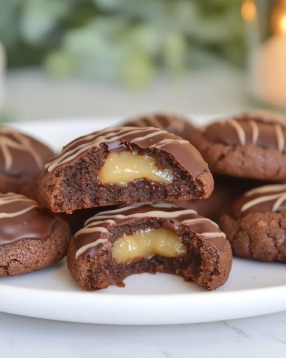 Classic Chocolate Keto Thumbprint Cookies image