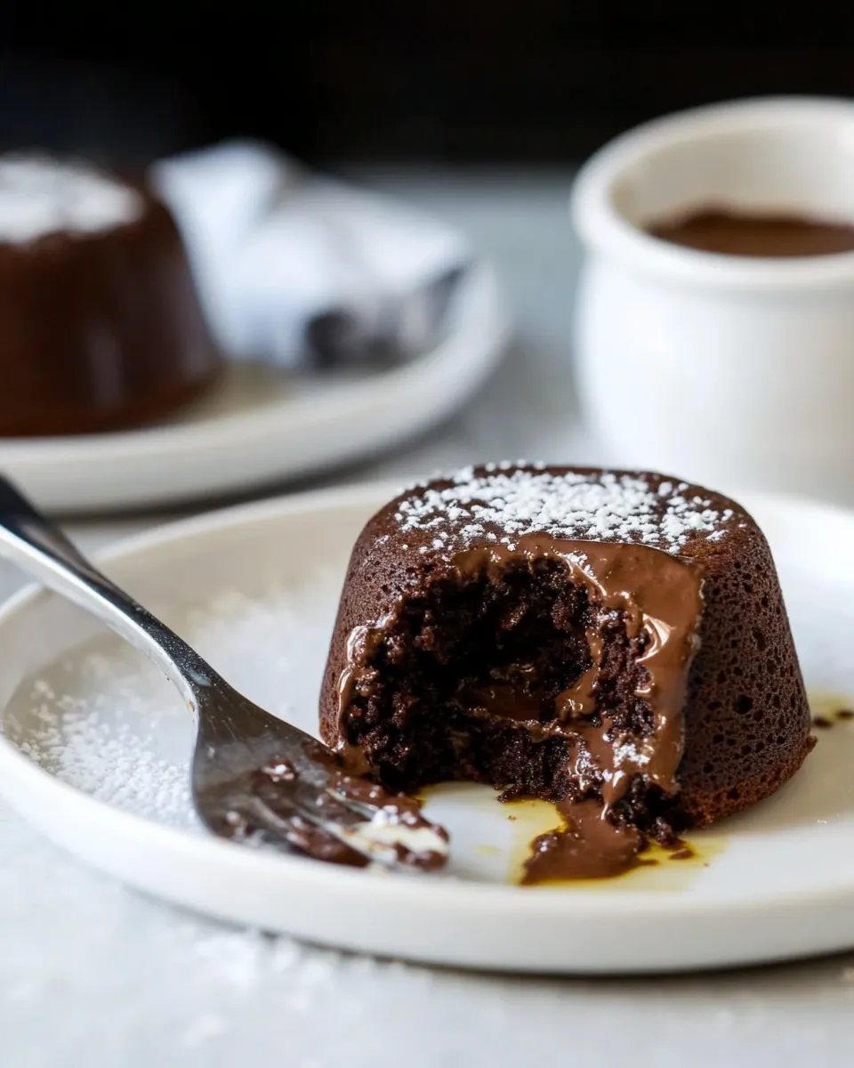 Classic Chocolate Lava Cake Recipe (Gluten-Free & Paleo) image