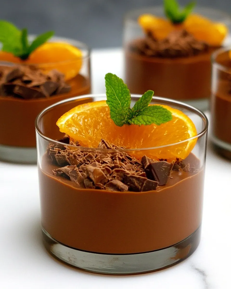 Classic Chocolate Mousse with Oranges recipe image