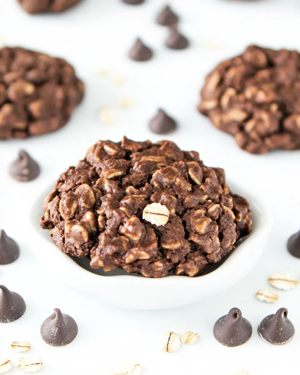 Easy Chocolate Oatmeal Cookies recipe photo