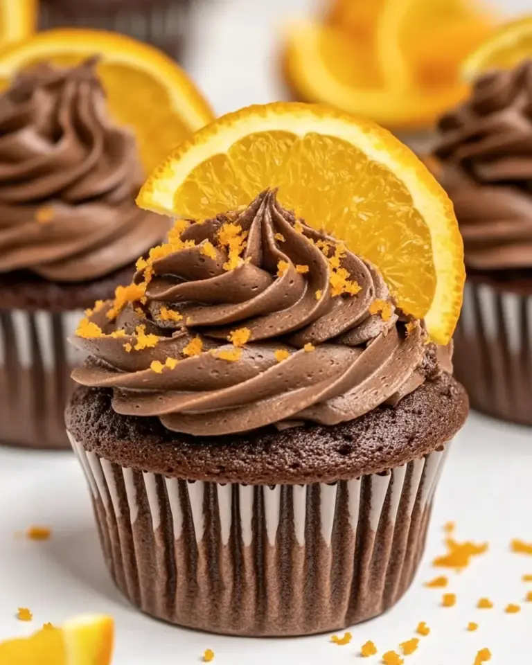 Homemade Chocolate Orange Cupcakes photo