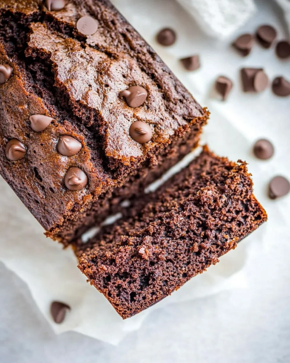 Homemade Chocolate Paleo Zucchini Bread photo