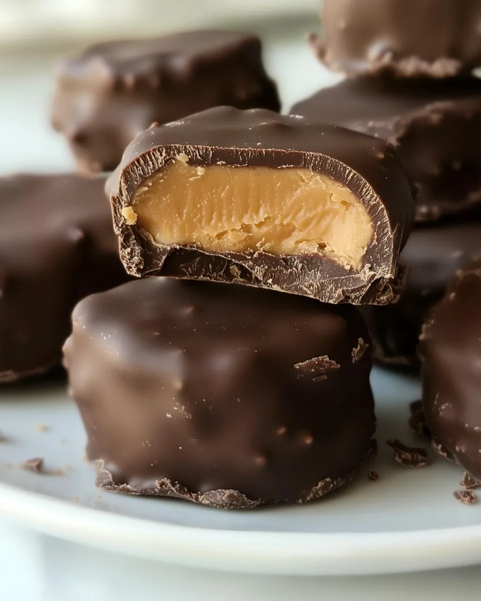 Homemade Chocolate Peanut Butter Candies photo