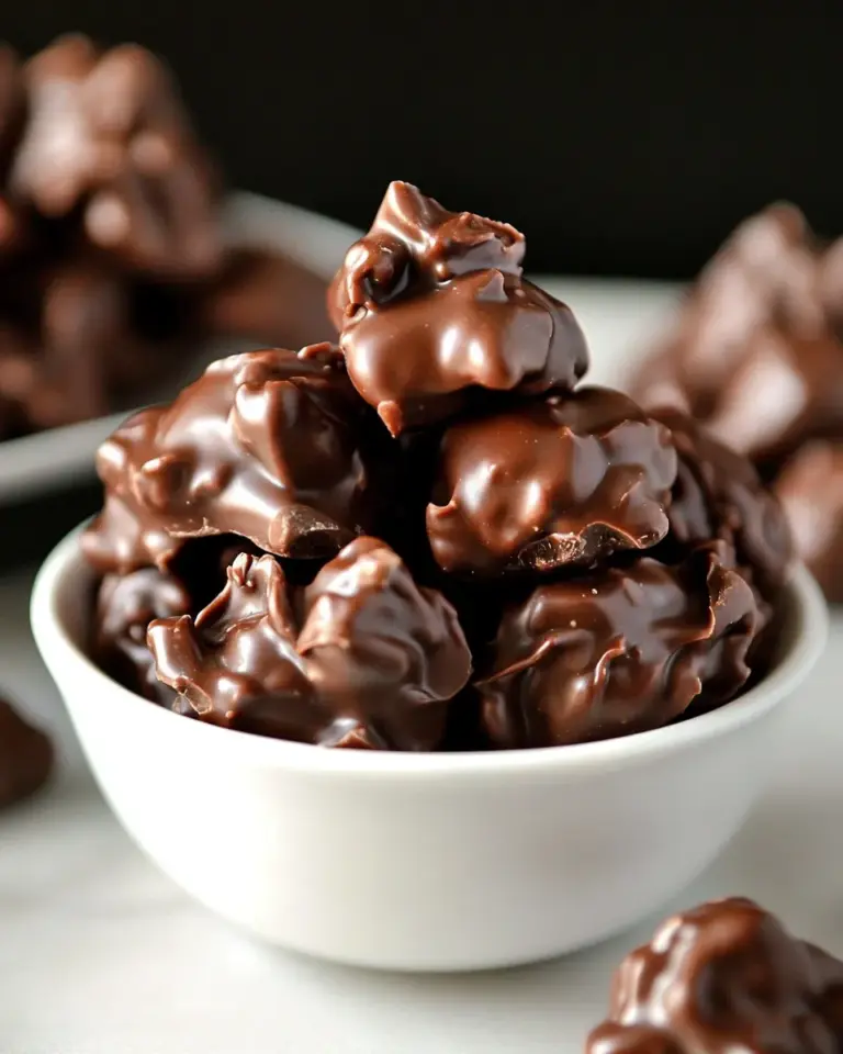 Homemade Chocolate Peanut Butter Clusters Recipe photo