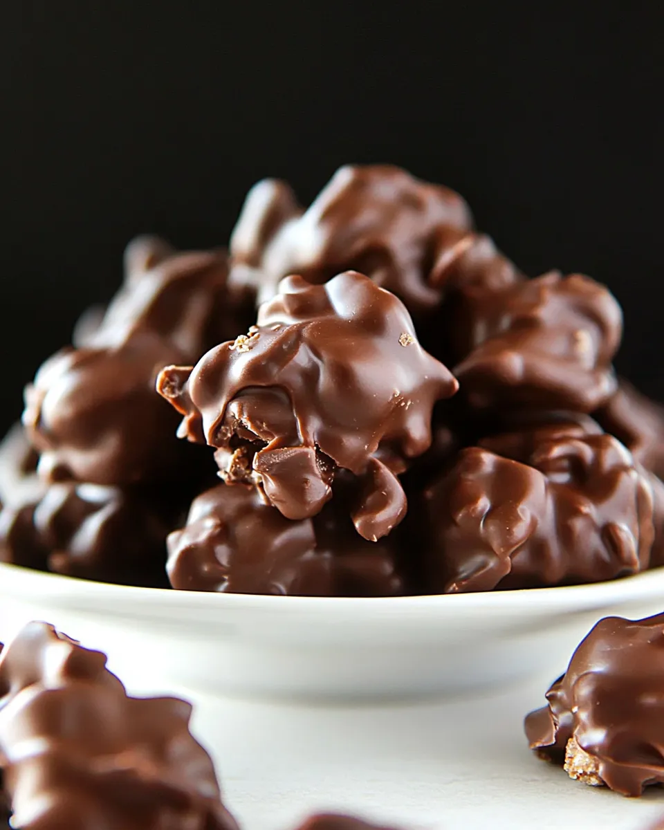 Delicious Chocolate Peanut Butter Clusters Recipe shot