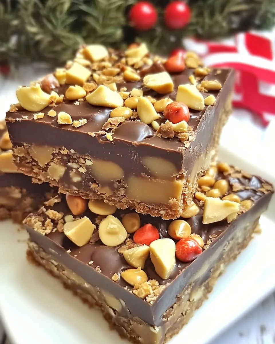 Delicious Chocolate Peanut Butter Toffee Bars picture