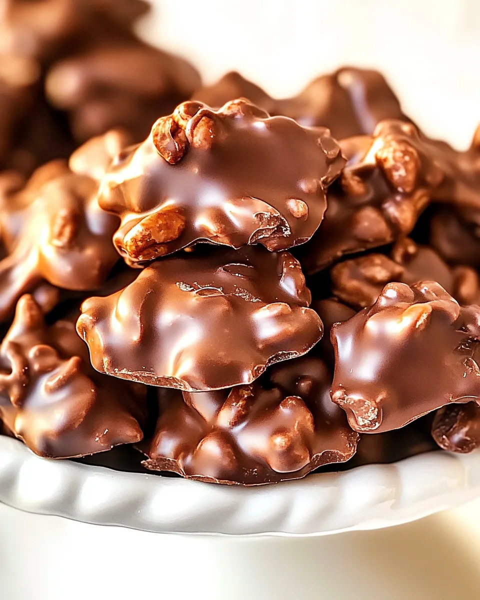 Classic Chocolate Peanut Clusters dish photo