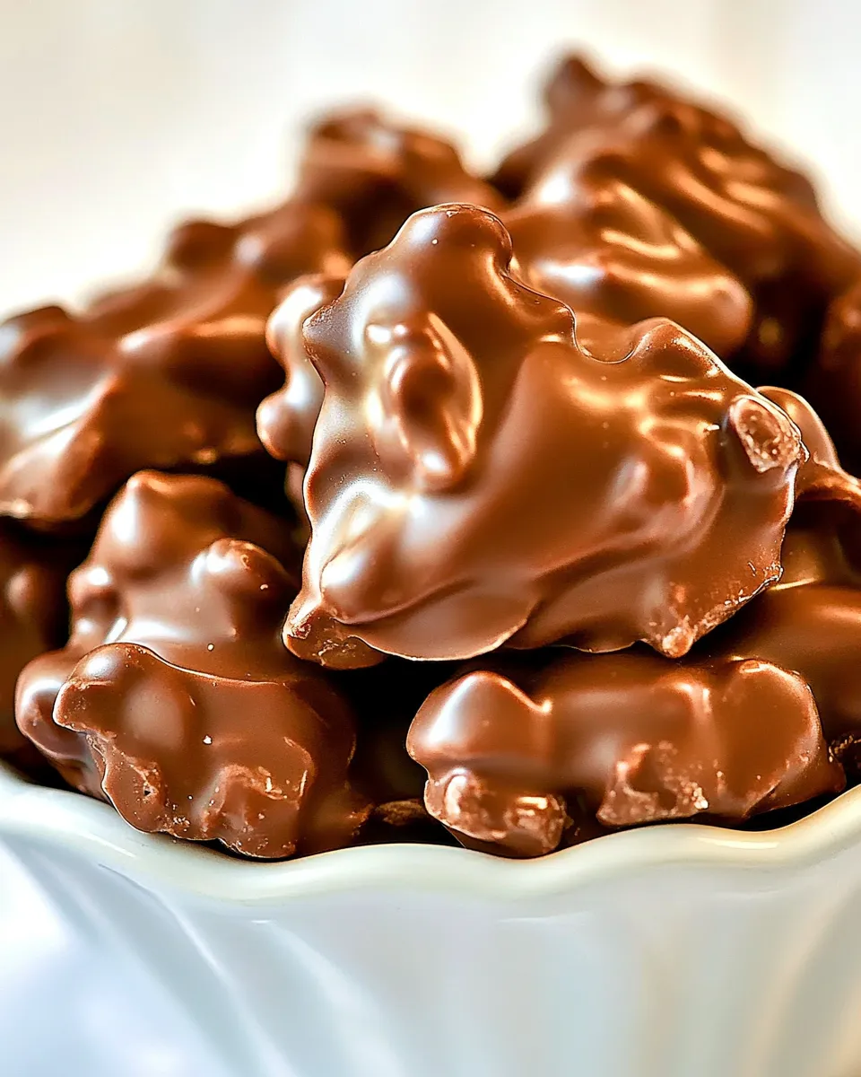 Delicious Chocolate Peanut Clusters image