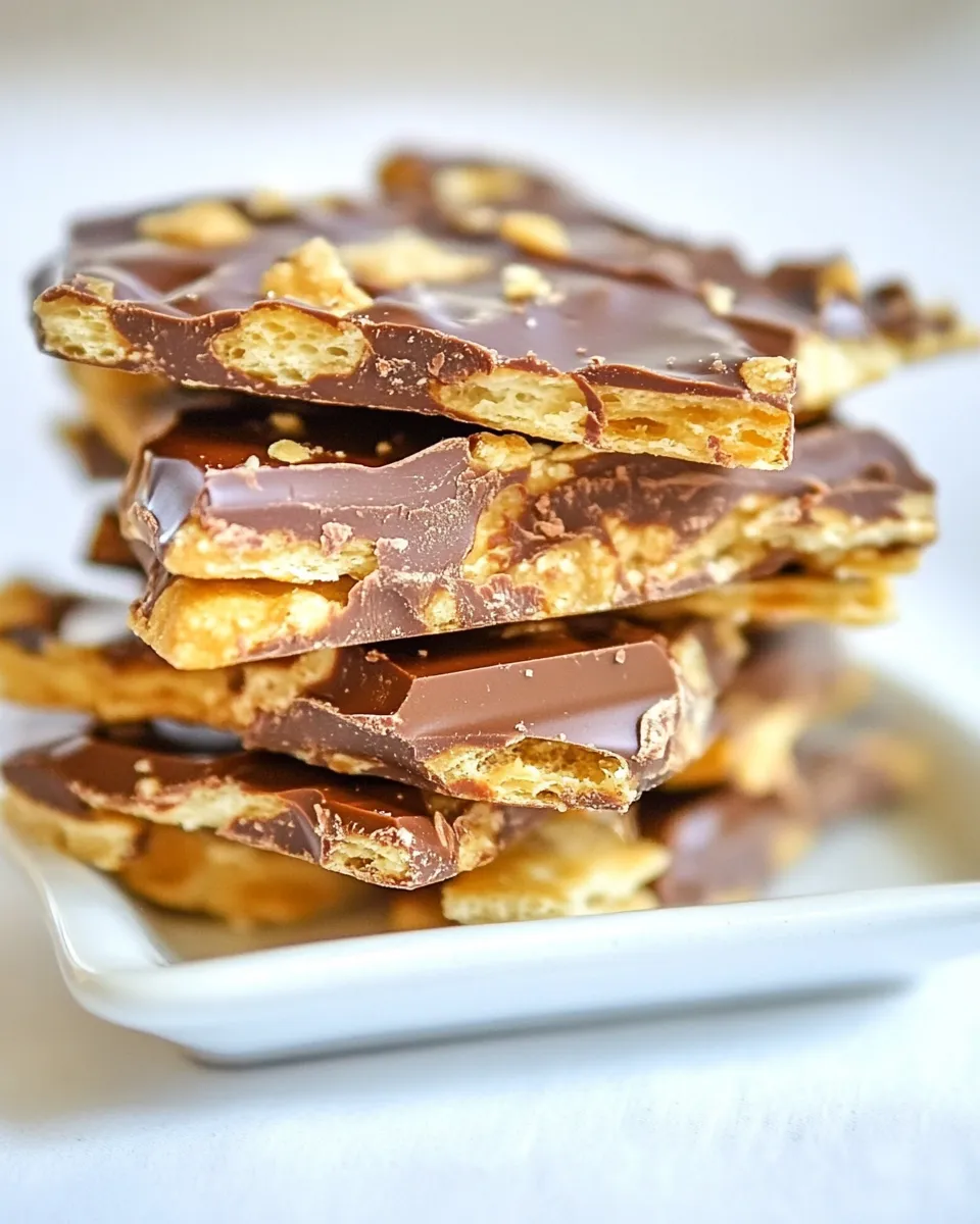 Homemade Chocolate Saltine Toffee recipe photo