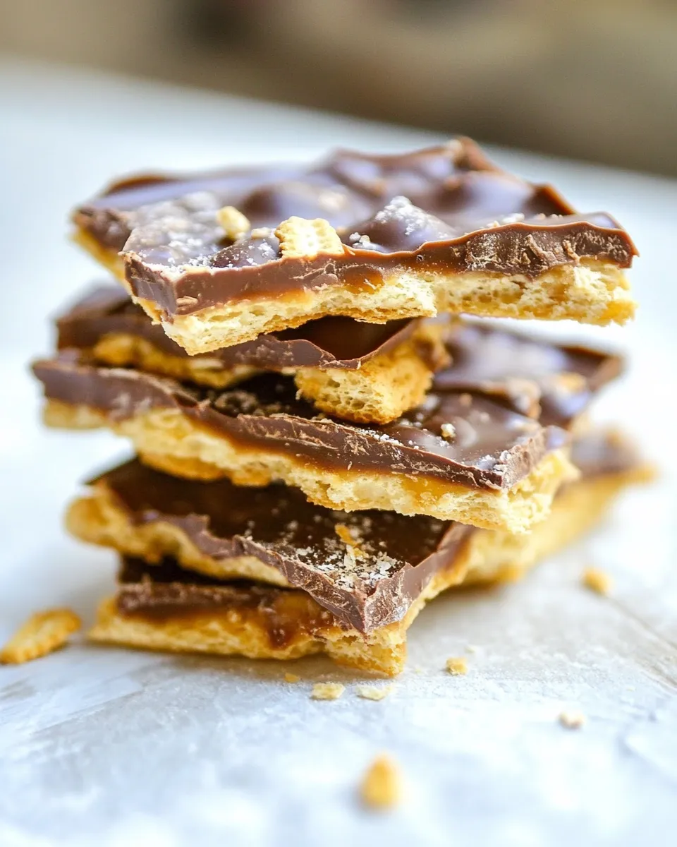 Classic Chocolate Saltine Toffee dish photo