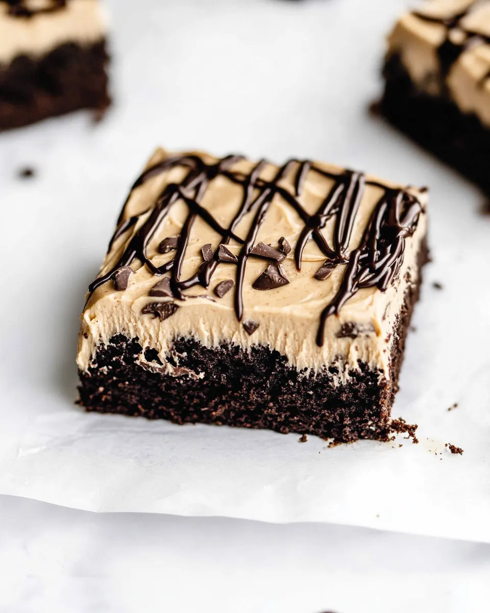 Delicious Chocolate Sheet Cake with Peanut Butter Frosting. picture