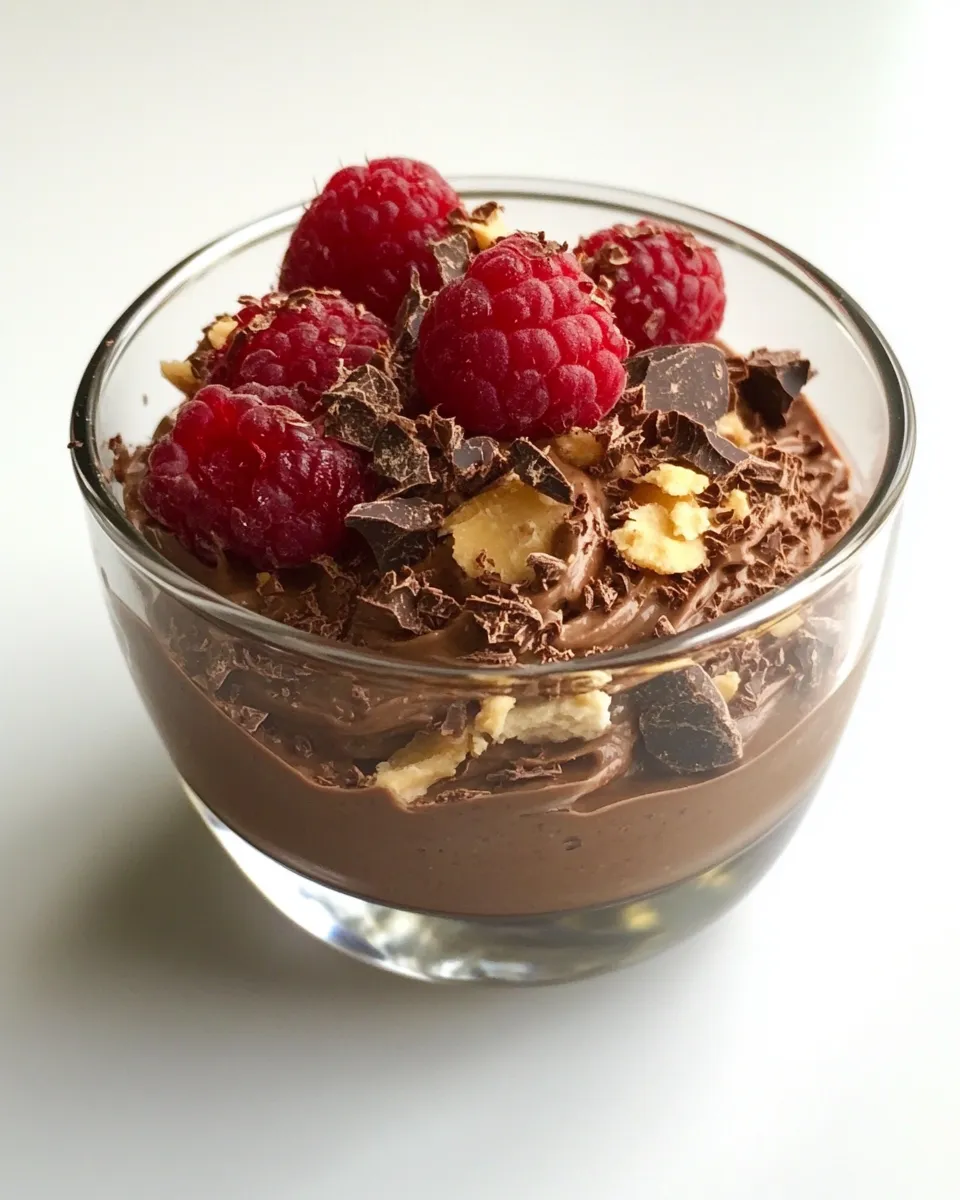 Classic Chocolate Yogurt Parfait food shot