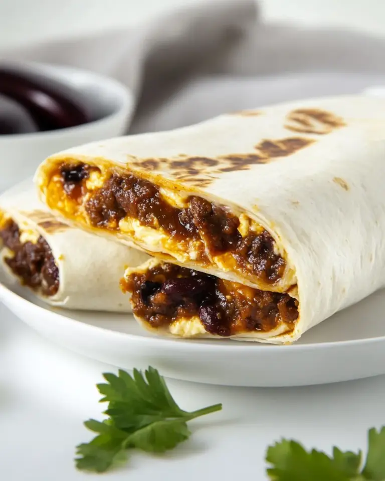 Homemade Chorizo Breakfast Burrito photo
