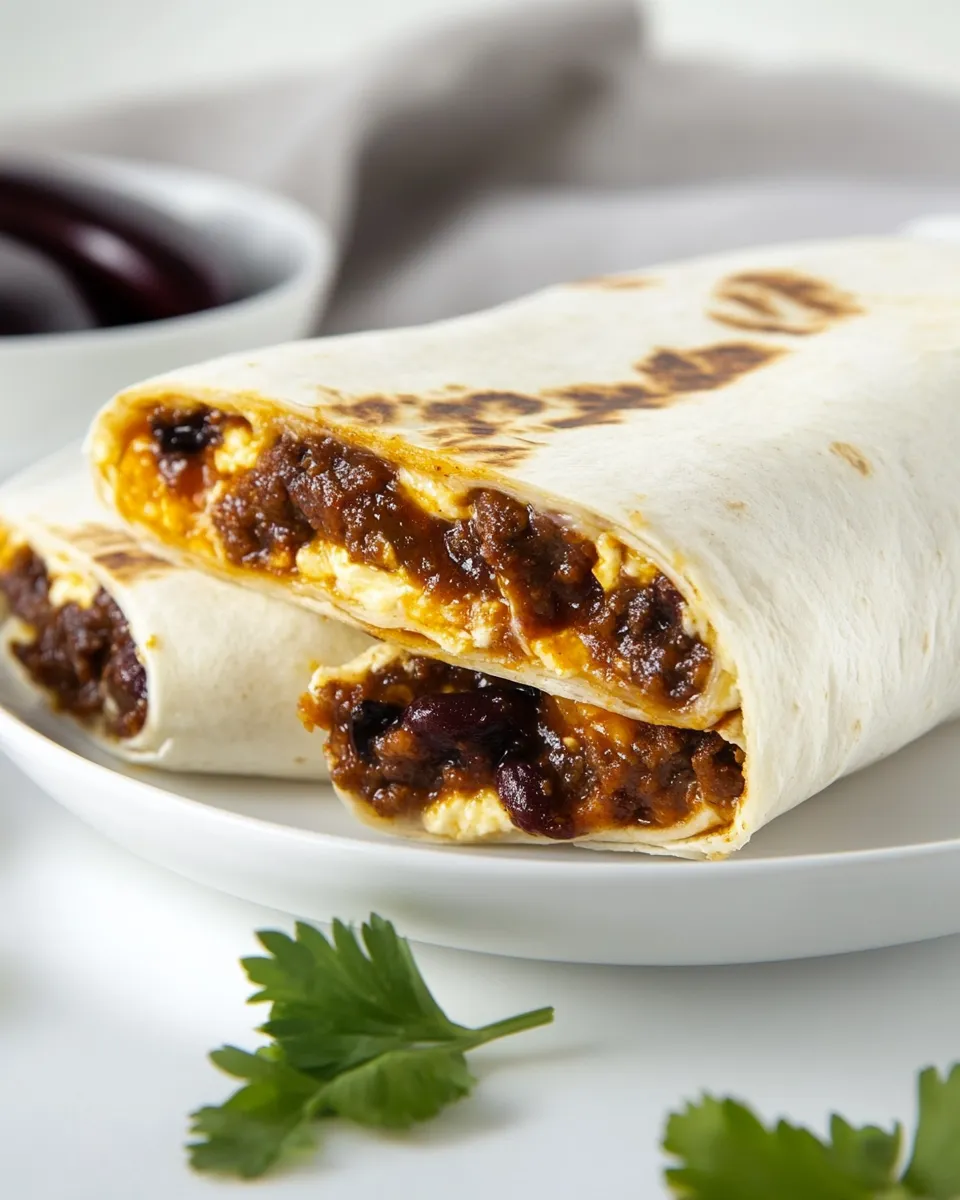 Homemade Chorizo Breakfast Burrito photo