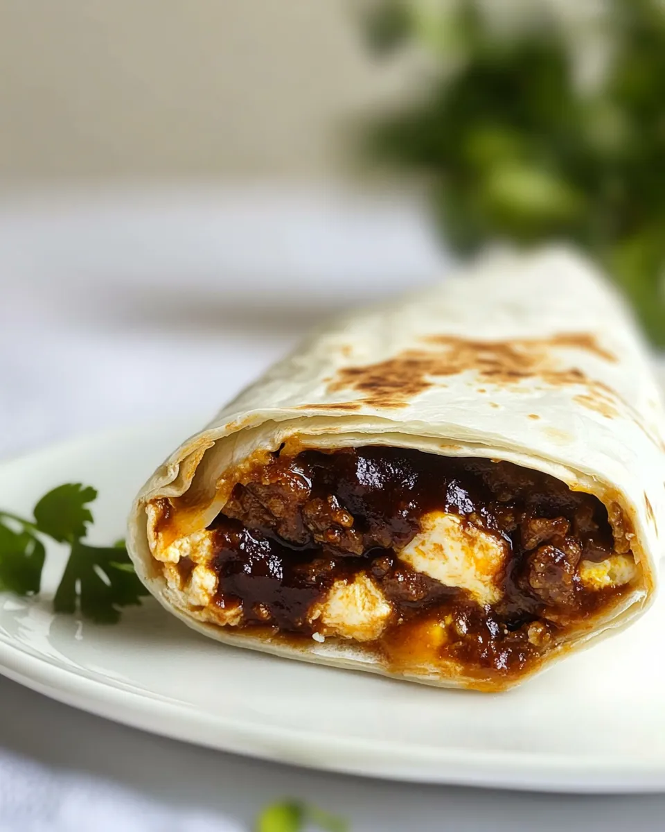 Delicious Chorizo Breakfast Burrito dish photo