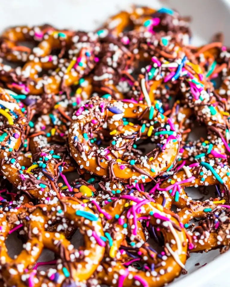 Homemade Cinnamon Sugar Chocolate Pretzels photo