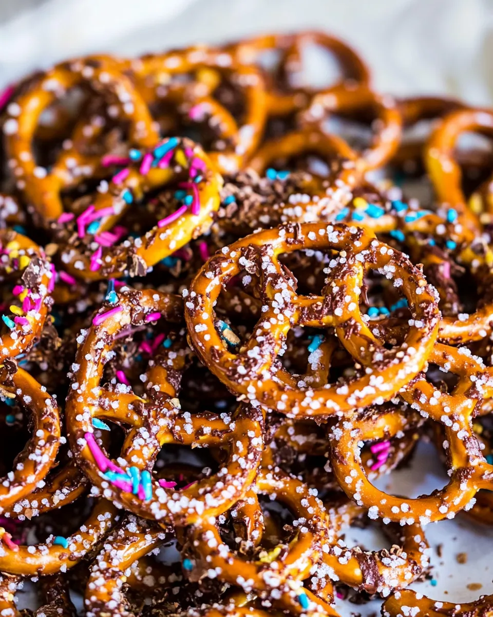 Classic Cinnamon Sugar Chocolate Pretzels image