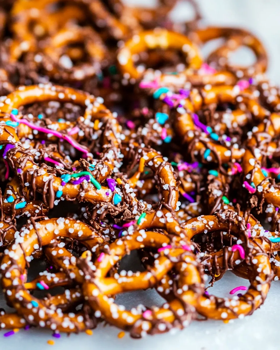 Delicious Cinnamon Sugar Chocolate Pretzels dish photo