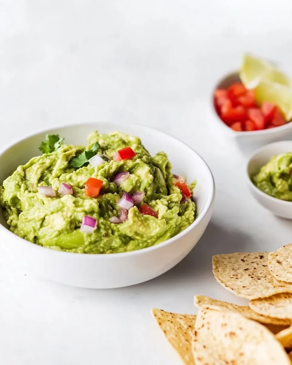 Quick Classic Guacamole food shot