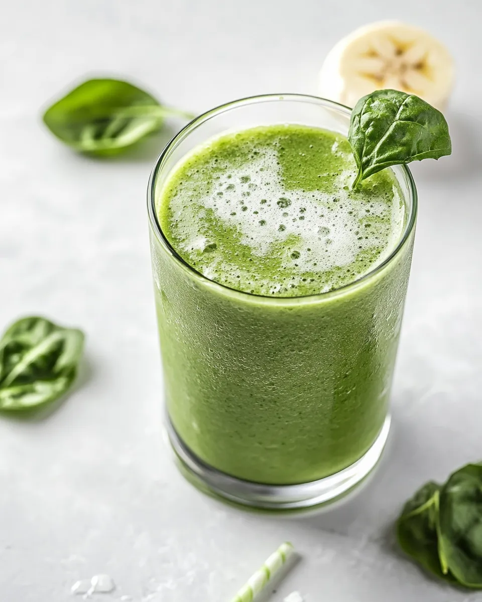 Delicious Coconut Banana Green Smoothie dish photo