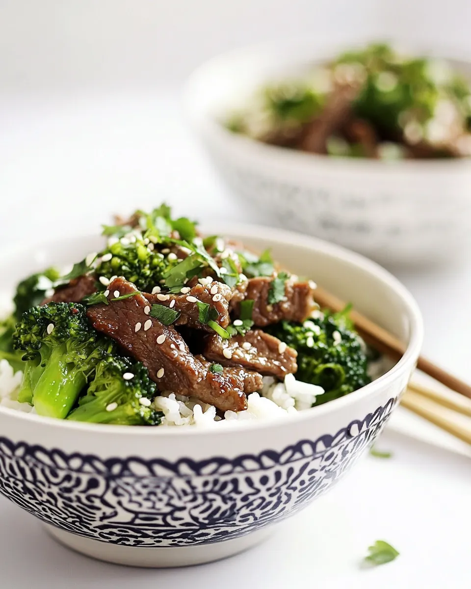 Classic Coconut Beef & Broccoli Stir Fry Rice Bowls image