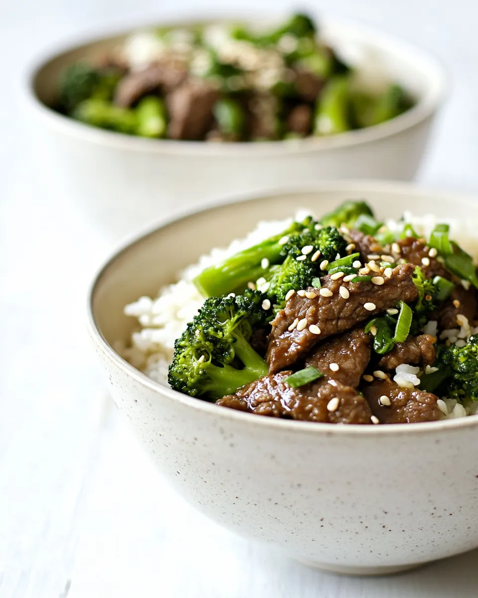 Easy Coconut Beef & Broccoli Stir Fry Rice Bowls recipe photo