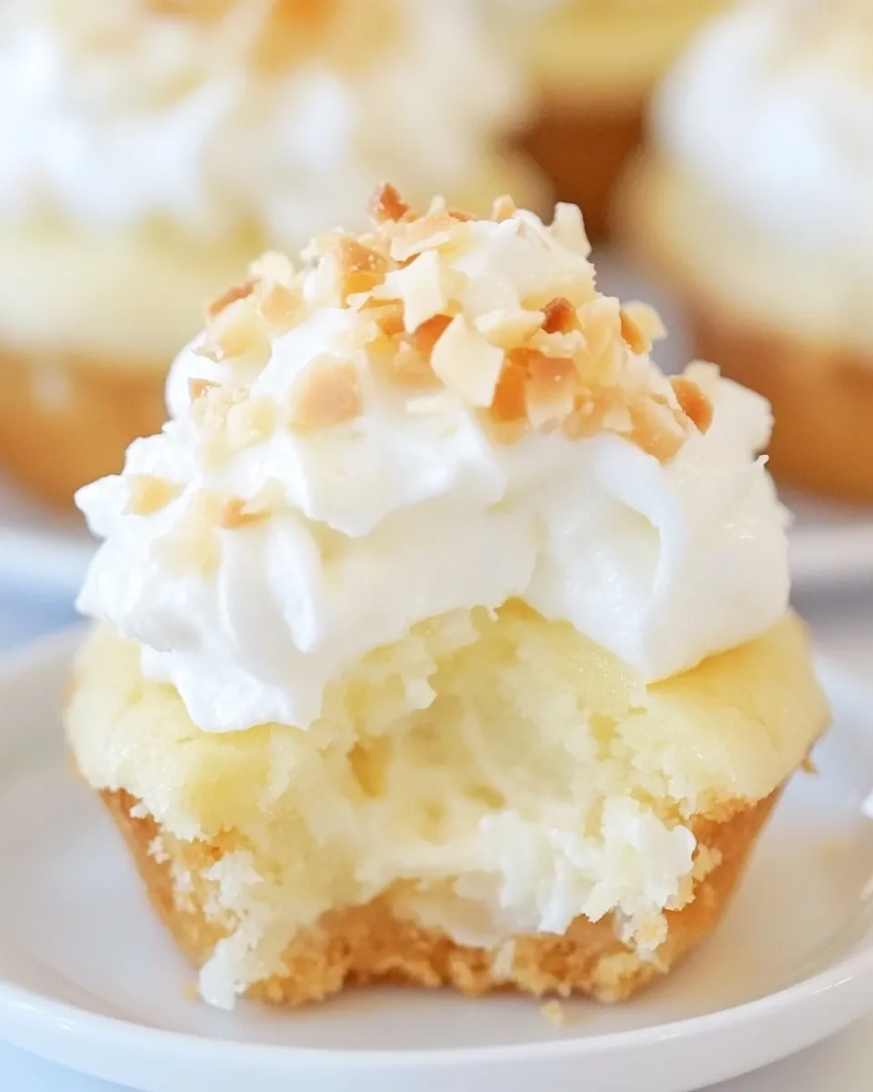 Homemade Coconut Cream Pie Cookie Cups photo