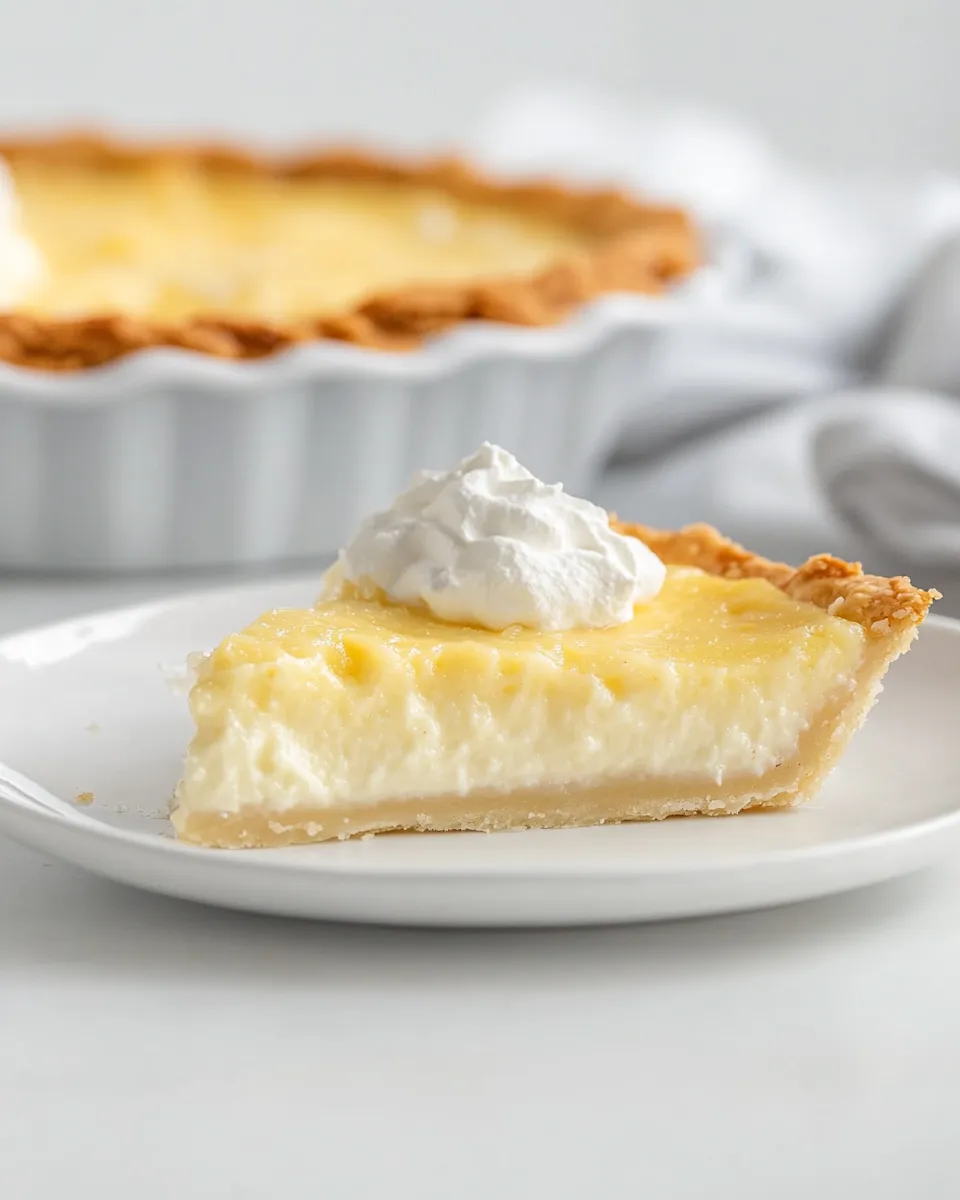 Homemade Coconut Custard Pie photo