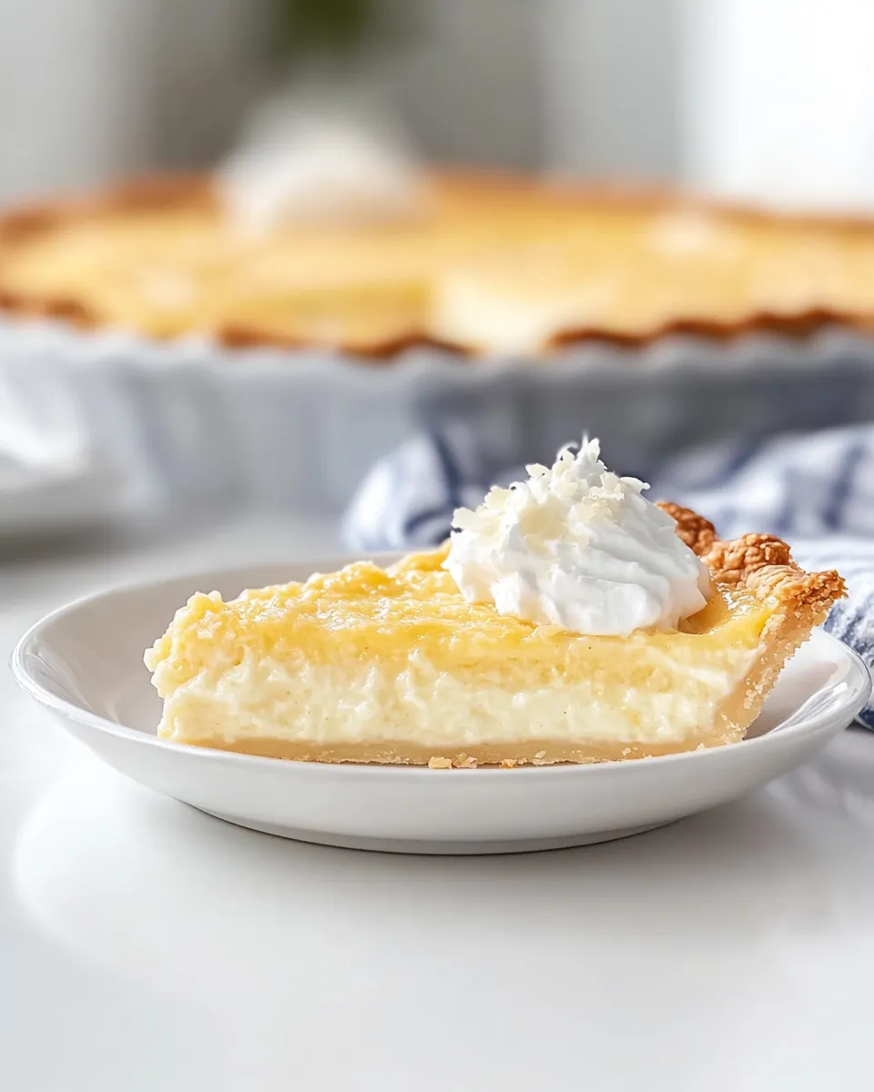 Easy Coconut Custard Pie picture