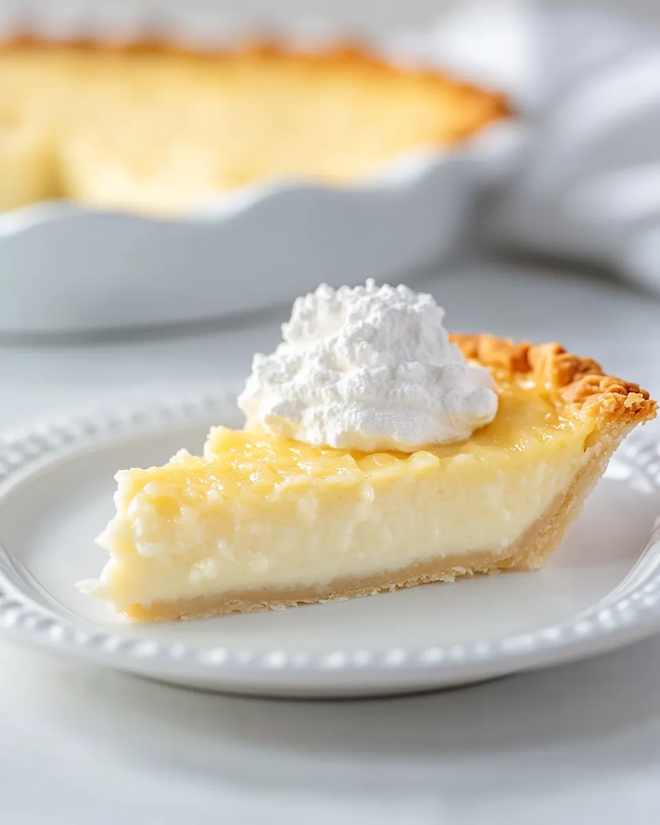 Delicious Coconut Custard Pie recipe photo