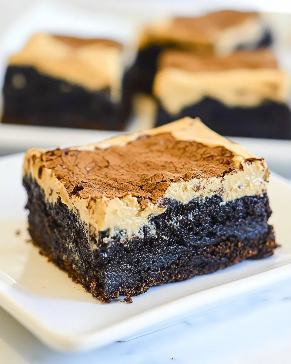 Delicious Coffee Brownies (with Baileys) plate image