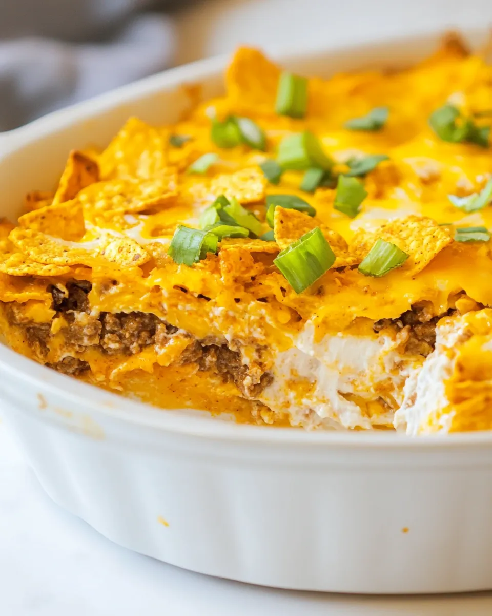 Homemade Cool Ranch Dorito Casserole recipe photo
