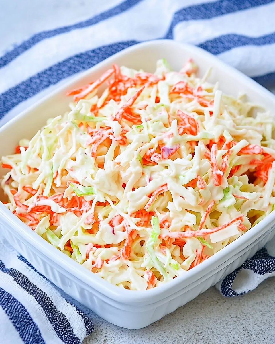 Delicious Copycat Captain Ds Coleslaw (Better Than the Original!) plate image