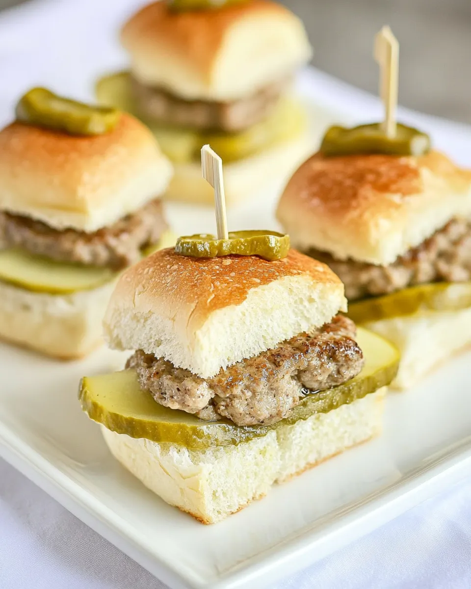 Delicious Copycat White Castle Sliders Recipe (Steam-Grilled at Home) food shot