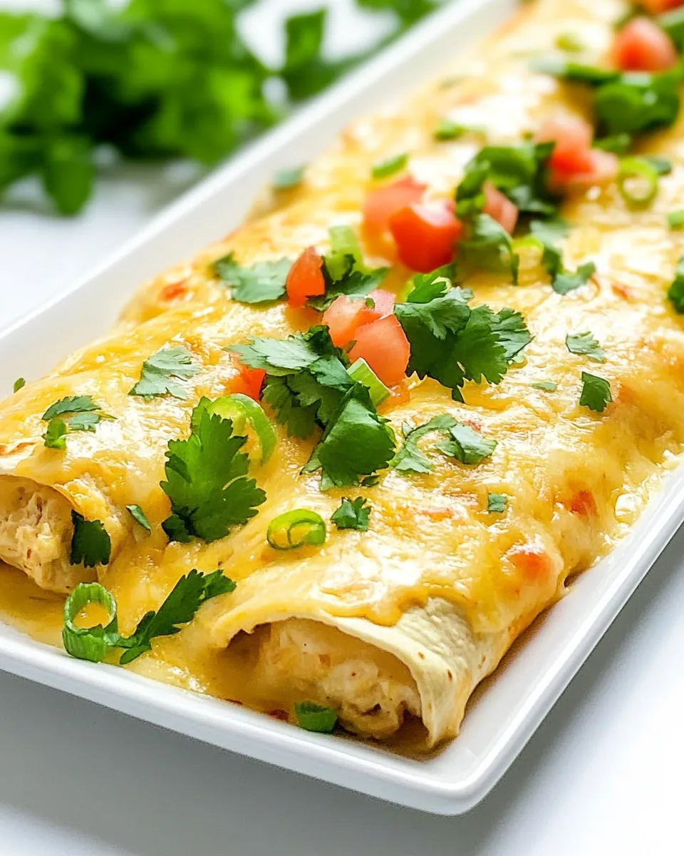 Delicious Cream Cheese Chicken Enchiladas dish photo