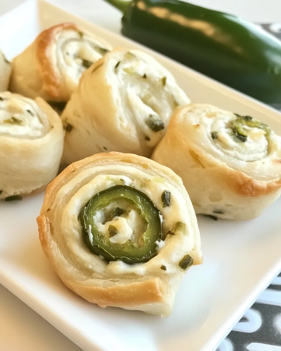 Easy Cream Cheese Jalapeno Pinwheels food shot