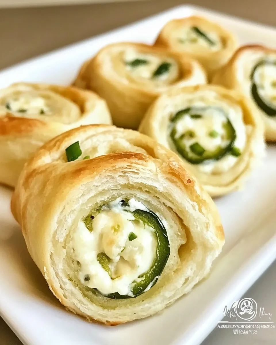 Tasty Cream Cheese Jalapeno Pinwheels plate image