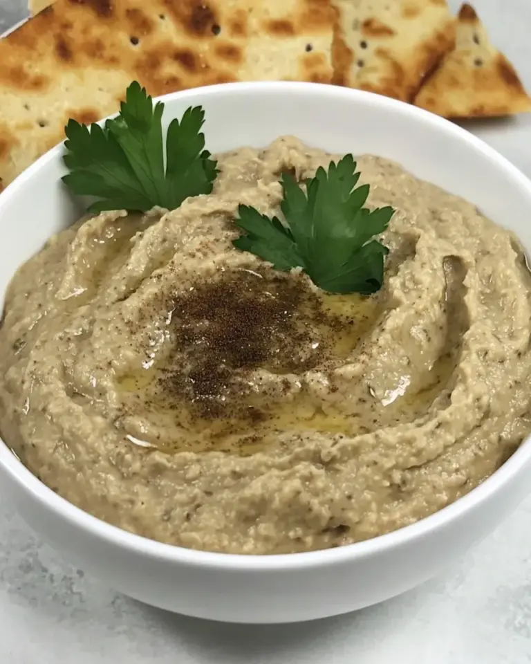 Homemade Creamy Baba Ghanoush photo