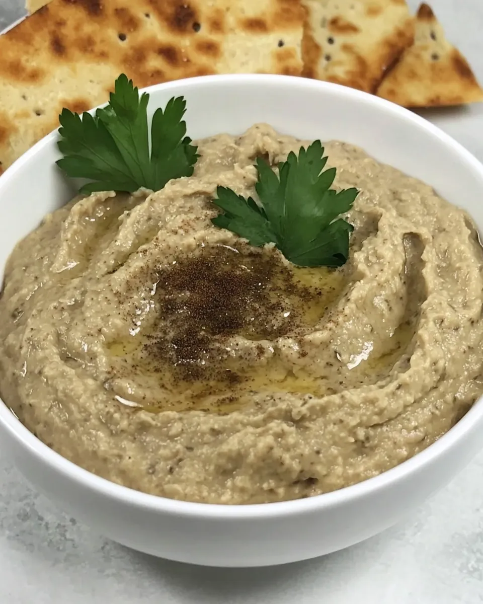 Homemade Creamy Baba Ghanoush photo